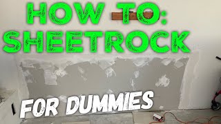 How to repair Sheetrock [upl. by Otsugua497]