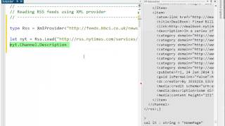 F Data Using the XML type provider [upl. by Alihet648]