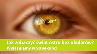 Jak zobaczyć świat ostro bez okularów Wyjaśniamy w 90 sekund [upl. by Nsaj959]