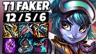 T1 Faker Tristana vs Kennen  TOP  Patch 1412 Korea Master ✅ [upl. by Sivad56]