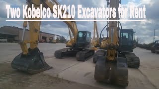 Two Kobelco SK210 Excavators for Rent at Star Tractor – Ready for Your Next Project [upl. by Sinaj]