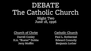 Night 2  Debate on the Catholic Church Pottsville PA [upl. by Aihsemak]