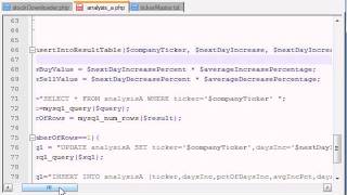 PHP Stock Market Analyzer  18  Inserting Into a Result Table [upl. by Nolur]