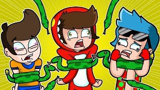 ¡SERPIENTES VS YOUTUBERS 😱😂 COMPAS EN STICKFIGHT [upl. by Arihsak]