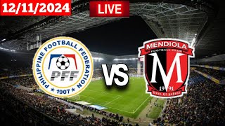 PFF Developmental Club vs Mendiola  PFL  Fifa Live Match HD Today 🛑 [upl. by Omlesna]