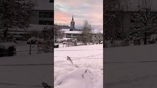 Village in Switzerland 🇨🇭 chill nature snow [upl. by Stalder]