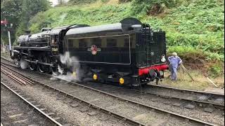 75069 changes tracks at Bridgnorth at the Severn valley railway gala 210924 [upl. by Chi]