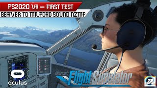 FS2020 VR test flight  Milford Sound [upl. by Aiz]