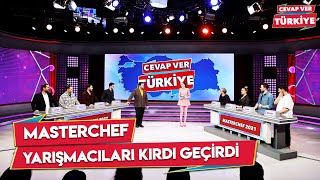 Cevap Ver Türkiyenin Konukları MasterChef Yarışmacıları  Cevap Ver Türkiye 8 Bölüm [upl. by Anitnatsnoc]