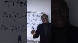 Hyperball or Hyperbole learnenglish pronounciation memes viralvideo pronunciation fyp [upl. by Quartas107]