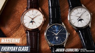 Hands On with the JaegerLeCoultre Master Ultra Thin Moon Collection [upl. by Naitirb694]