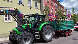 Wiesenfest Kirchenlamitz Montag Umzug Traktor1 [upl. by Atteve]