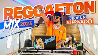 MIX REGGAETON 2023 🔥 LO MAS NUEVO 🛩️ DESDE UN JET PRIVADO MEZCLANDO EN VIVO DJ ADONI [upl. by Maisie]