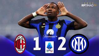 Milan 1 x 2 Inter ● Serie A 202324 Extended Goals amp Highlights ᴴᴰ [upl. by Aedni683]