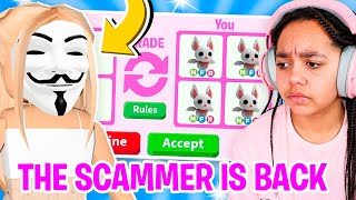 Confronting THE SCAMMER WHO STOLE My Legendary Neon Pet In Roblox Adopt Me [upl. by Linzy]