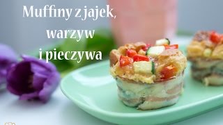 Muffiny z jajek i czerstwego pieczywa idealne zamiast kanapki do pracy  Ugotowanitv HD [upl. by Kevina]