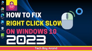 How to fix Right click Slow on Windows 10 2023 [upl. by Akiras]