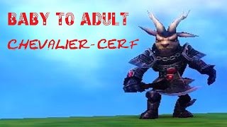 Wizard101 FR PET  BABY TO ADULT  CHEVALIERCERF [upl. by Anitsyrc]