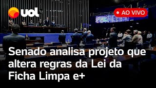 Senado discute e vota projeto que reduz o prazo de inelegibilidade da Lei da Ficha Limpa e mais [upl. by Yerroc535]