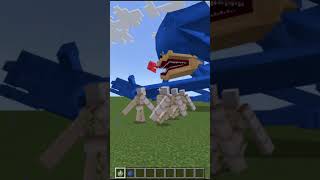 1000 Iron Golem VS Shin Sonic youtubeshorts minecraft [upl. by Marinna257]