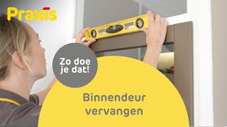 Zo vervang je een binnendeur  Stappenplan Praxis [upl. by Ecyarg]