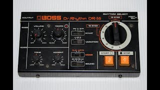 BOSS DrRhythm DR55 Rough Sound Check ／ ボス ドクター・リズム DR55 サウンド チェック [upl. by Eslek365]