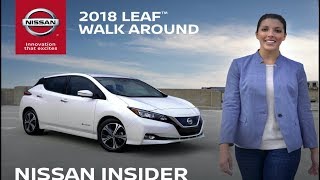 2018 Nissan LEAF Electric Car Walkaround amp Review  Nissan Insider [upl. by Aharon]