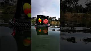 drop into water fishing fish fishingvideo outdoors carpfishing boatman baitboat [upl. by Lamont]