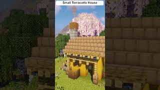 Build a small Terracotta House in Minecraft  Easy amp Stunning shorts [upl. by Arst577]