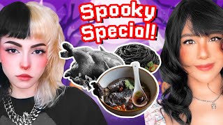 Making ALL BLACK FOOD  Noms With Neeko Ep 5 Boo FT Emma Langevin [upl. by Anual]