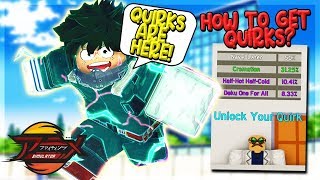 NEW QUIRK UPDATE HOW TO GET ALL QUIRKS  NEW 100QD TRAINING AREA IN ANIME FIGHTING SIMULATOR ROBLOX [upl. by Jobina243]