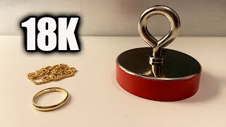 Is 18 Karat Gold Magnetic  Gold vs Heavy Duty Magnet [upl. by Jessa]