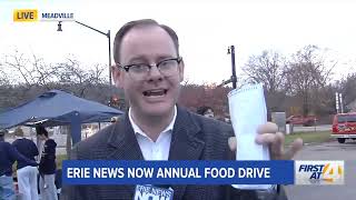 Meadville Erie News Now Food Drive [upl. by Nyletak135]