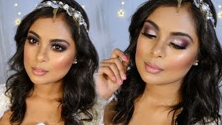 Sparkly Summer Bridal Wedding Makeup Tutorial  Flawless Full Face Makeup Look For Any Occasion [upl. by Carolina]