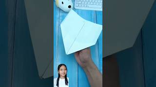 How to make a paper boomerangeasy paper plane viral diy paperplane [upl. by Yhtomit417]