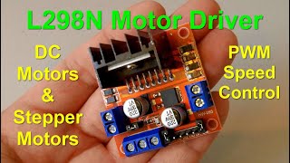 L298n Dual HBridge Motor Driver  DC Motors  PWM  Stepper Motors  EyeOnStuff [upl. by Renmus]