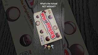 Whoppers Malted Milk Balls Whats the Actual NET WEIGHT [upl. by Nomyar]