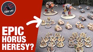 EPIC SCALE Horus Heresy Its Not A Warhammer 40k Reveal But [upl. by Atinahs]