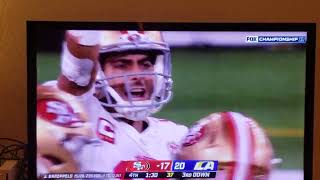 REACTION TO THE ENDING OF THE 2022 NFC CHAMPIONSHIP 49ERS FAN REACTION [upl. by Nirak]