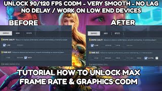 HOW TO UNLOCK ULTRA FRAME RATE 90120 FPS FOR CODM LOW END DEVICES SUPPORTED 3GB4GB RAM [upl. by Atterrol350]