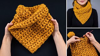 How to crochet a snood quickly and easily [upl. by Leesen]