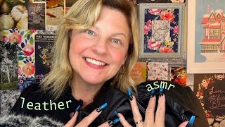 I fell asleep to my own ASMR FOR ONCE…will you fall asleep Leather Tapping Scratching amp Whispering [upl. by Notsniw]