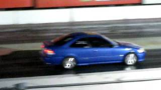 honda civic coupe irwindale drag [upl. by Enitsua]