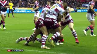 WCC Highlights Wigan Warriors v Sydney Roosters  NRL on Nine [upl. by Eelanaj]