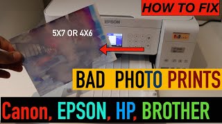 Printer Not Printing Photos Properly Bad prints Lines Smear or Missing Colour [upl. by Noryak]