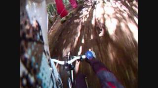 vtt déscente dh chalmazel  crash  saut [upl. by Teplitz881]