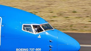 KIND PILOT Cockpit Window Open TUI B737 at Madeira Airport [upl. by Iret142]