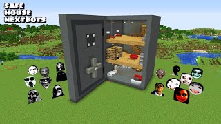 SURVIVAL SAVE VAULT HOUSE WITH 100 NEXTBOTS in Minecraft  Gameplay  Coffin Meme [upl. by Dierdre]