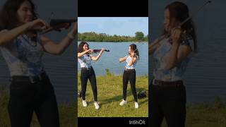 The last of the mohicans violin cover twin violins shorts [upl. by Yrok]