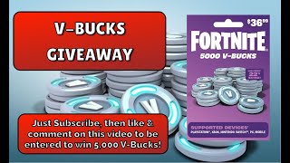 October VBucks Giveaway  5000 VBucks [upl. by Tine110]